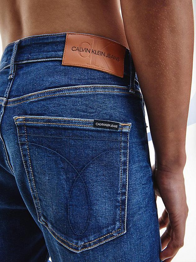 Blue Calvin Klein Slim Tapered Men Jeans | RNFJ-45908