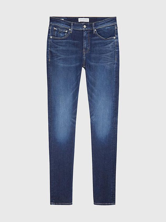 Blue Calvin Klein Slim Tapered Men Jeans | RNFJ-45908