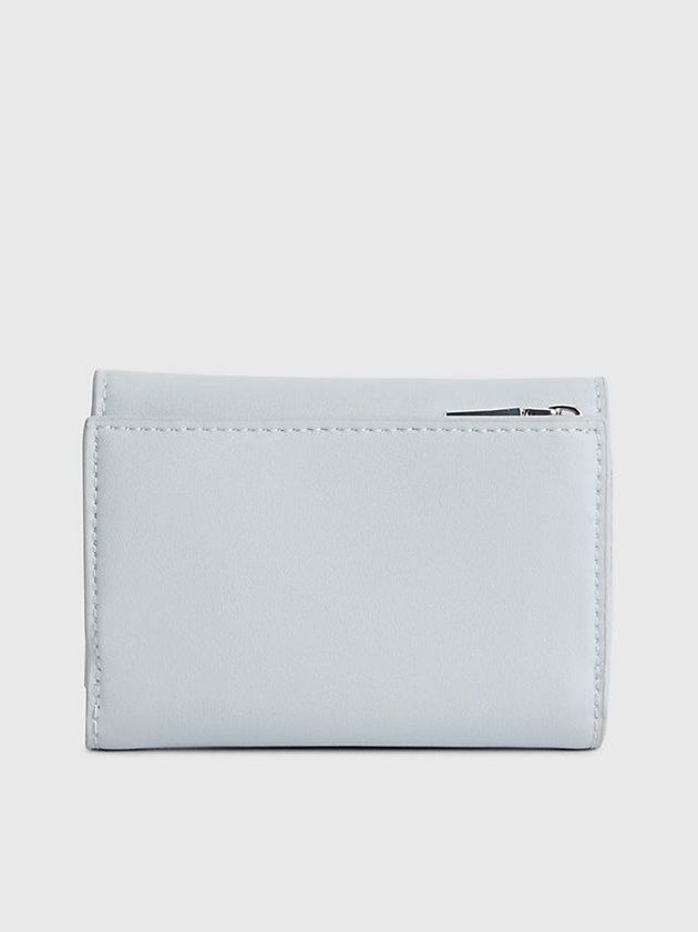 Blue Calvin Klein Small Recycled Rfid Trifold Women Wallet | DHKM-20631