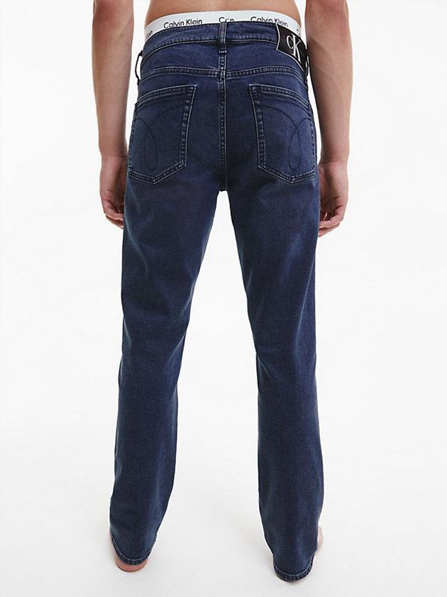 Blue Calvin Klein Straight Men Jeans | EATW-14685