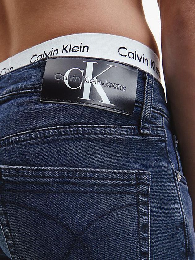 Blue Calvin Klein Straight Men Jeans | EATW-14685