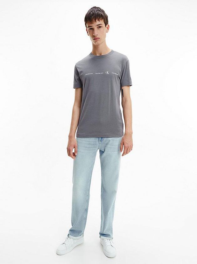 Blue Calvin Klein Straight Men Jeans | RHUW-38162