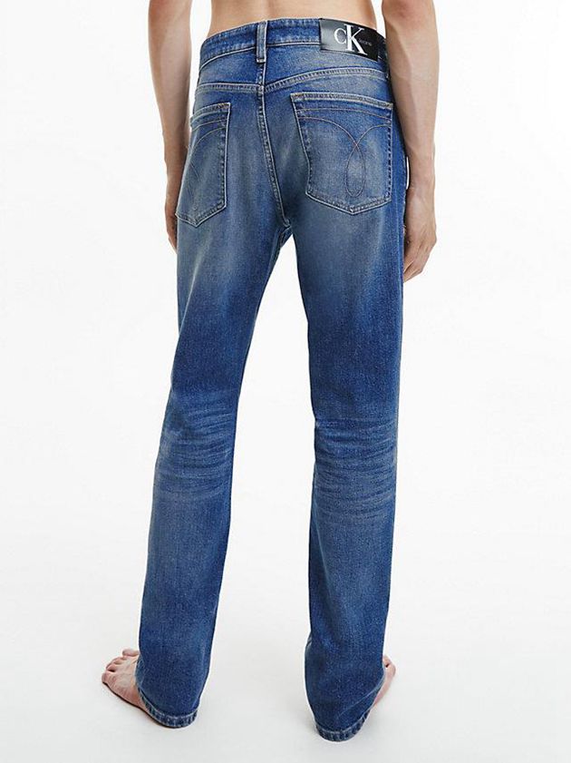 Blue Calvin Klein Straight Men Jeans | UCBO-69410
