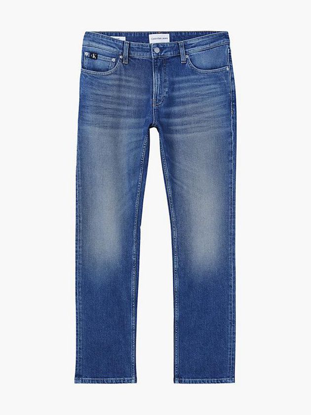 Blue Calvin Klein Straight Men Jeans | UCBO-69410