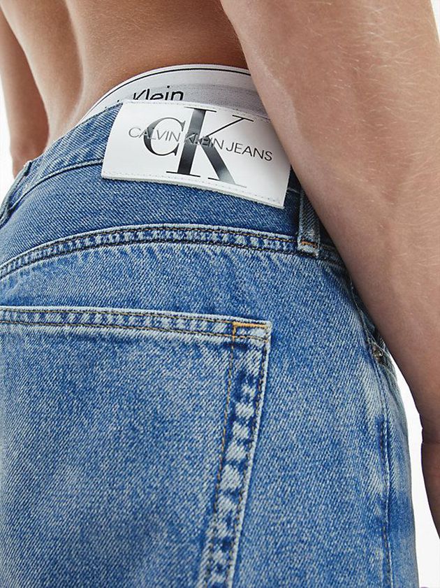 Blue Calvin Klein Straight Men Jeans | VMUS-86075