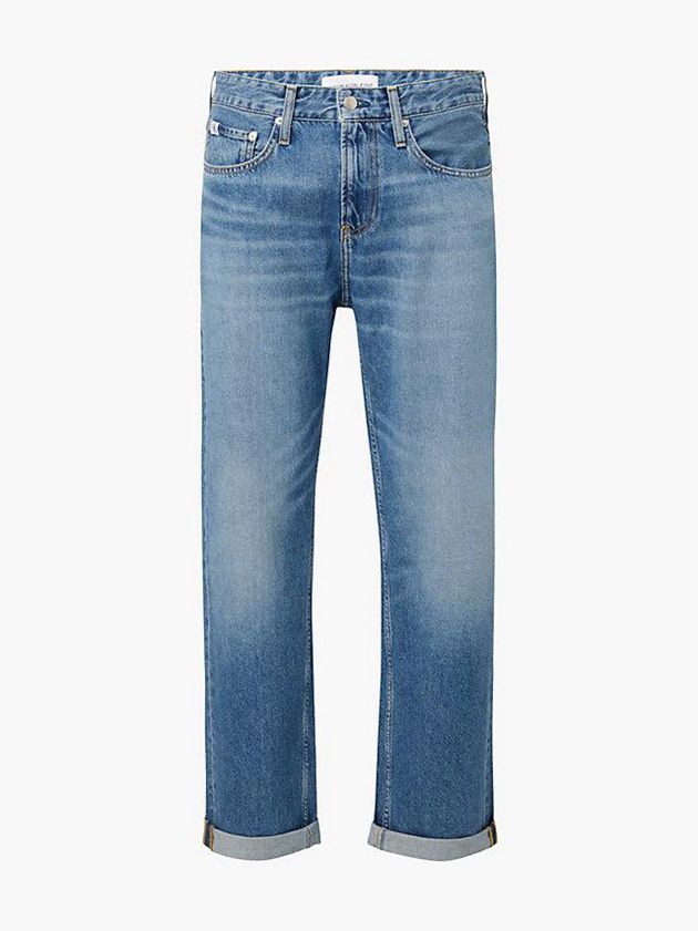 Blue Calvin Klein Straight Men Jeans | VMUS-86075