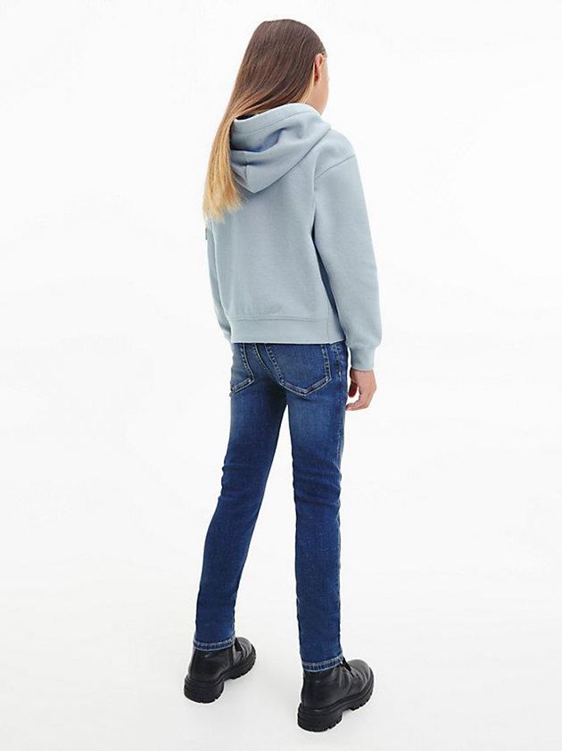 Blue Calvin Klein Textured Boys's Hoodie | XSVM-20459