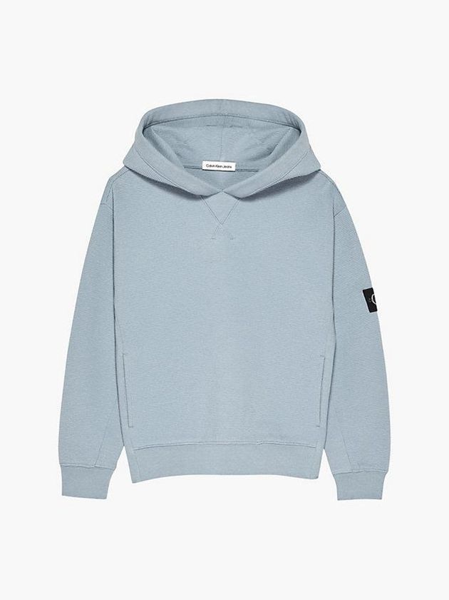 Blue Calvin Klein Textured Boys's Hoodie | XSVM-20459
