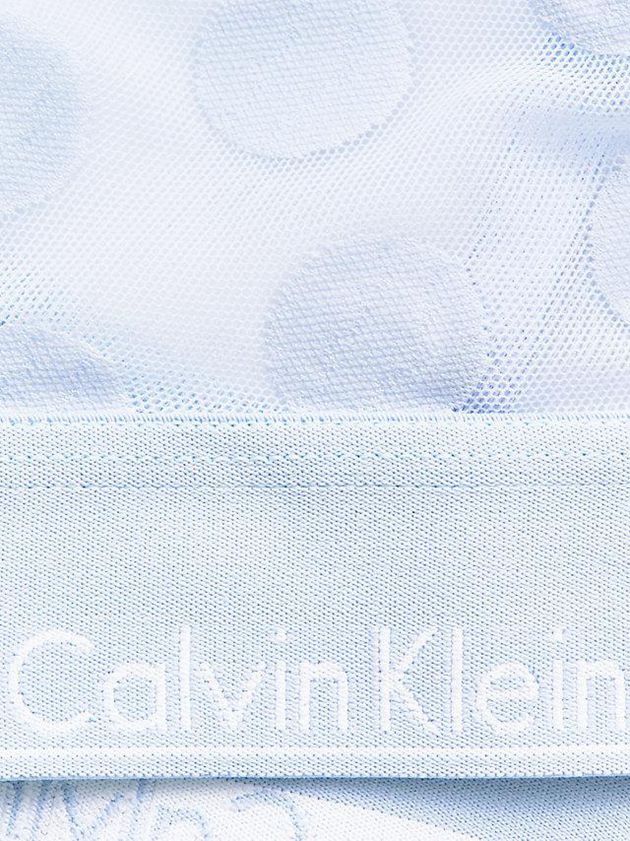 Blue Calvin Klein Triangle - Modern Cotton Women Bra | RLEM-48172