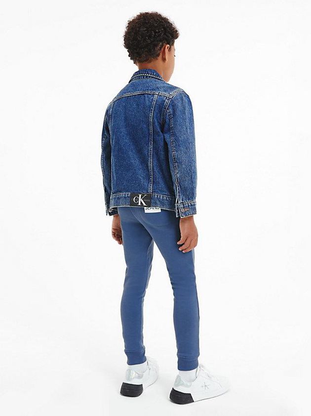 Blue Calvin Klein Unisex Denim Boys's Jacket | UOHL-25436