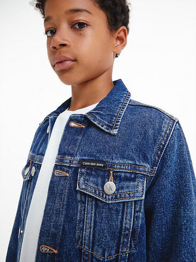 Blue Calvin Klein Unisex Denim Boys's Jacket | UOHL-25436