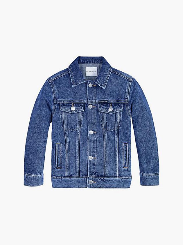 Blue Calvin Klein Unisex Denim Boys's Jacket | UOHL-25436
