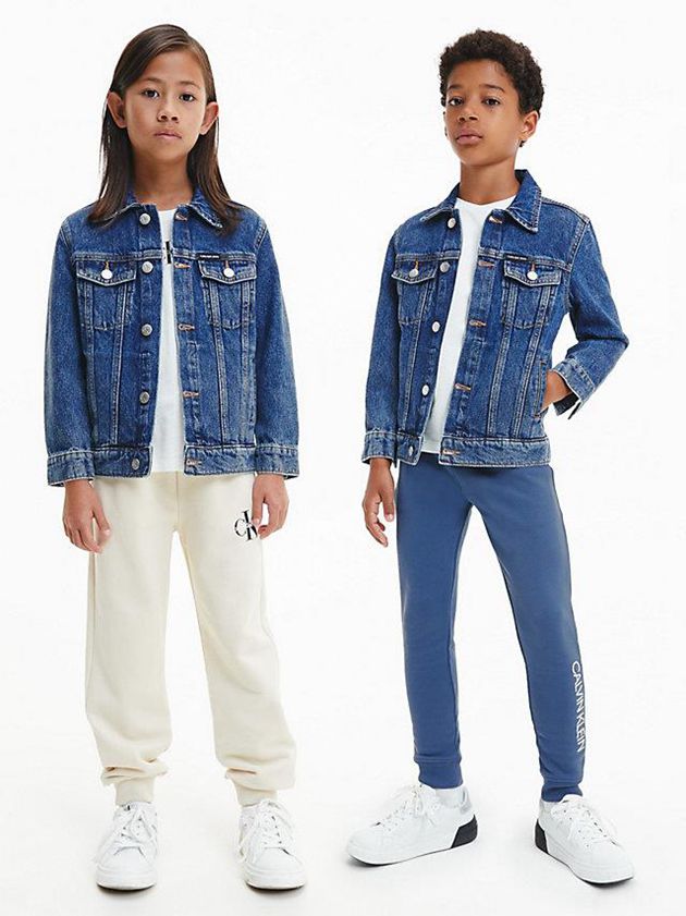 Blue Calvin Klein Unisex Denim Boys\'s Jacket | UOHL-25436