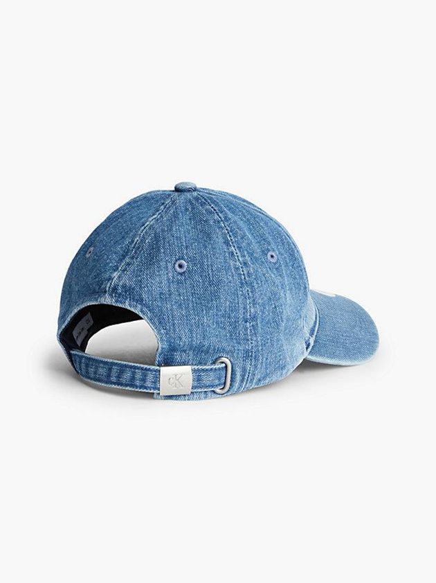 Blue Calvin Klein Unisex Denim Men Cap | BOTM-37950