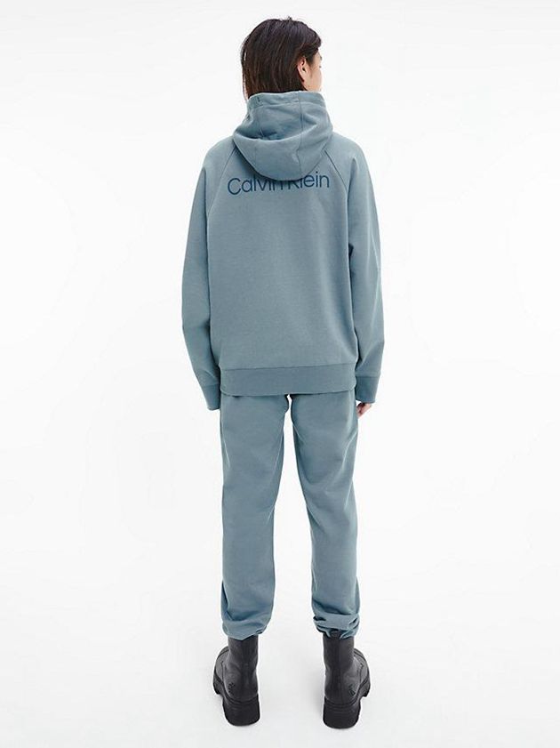 Blue Calvin Klein Unisex Relaxed - CK Standards Men Hoodie | TDML-39582