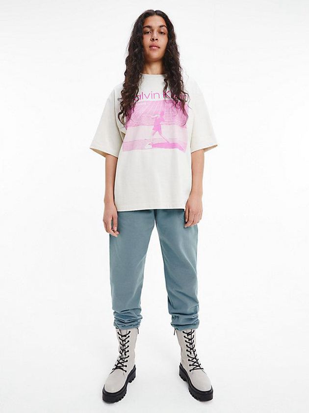 Blue Calvin Klein Unisex Relaxed - CK Standards Women Joggers | MEWV-07612
