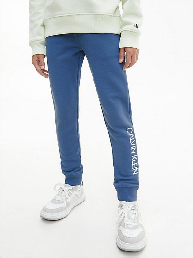 Blue Calvin Klein Unisex Slim Boys's Joggers | ZOCV-89145
