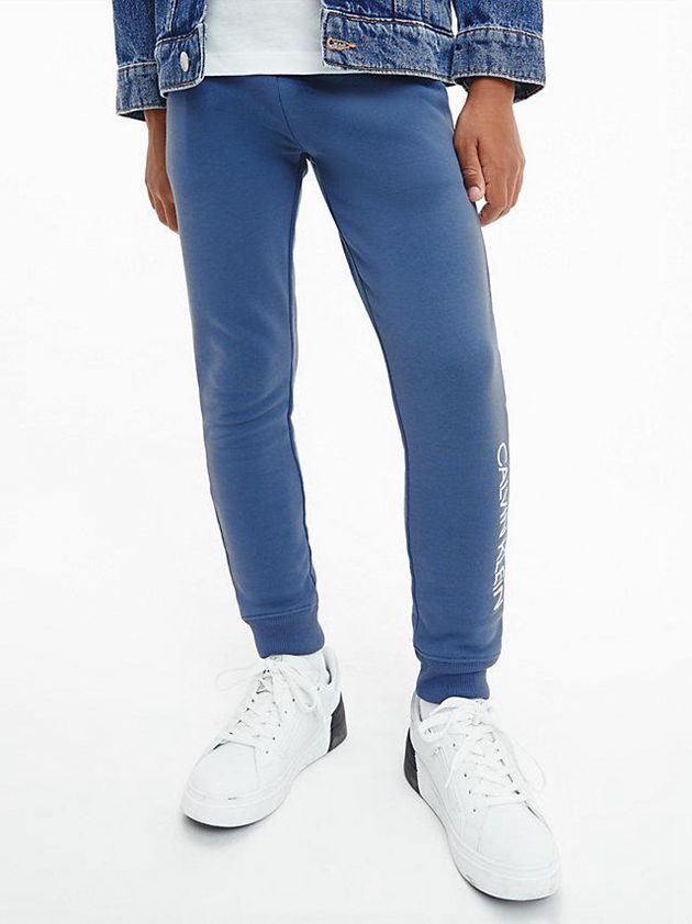 Blue Calvin Klein Unisex Slim Boys's Joggers | ZOCV-89145