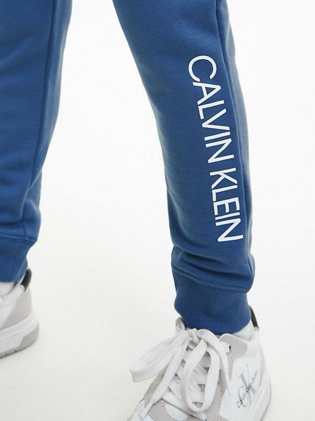 Blue Calvin Klein Unisex Slim Boys's Joggers | ZOCV-89145