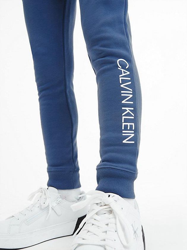 Blue Calvin Klein Unisex Slim Boys's Joggers | ZOCV-89145