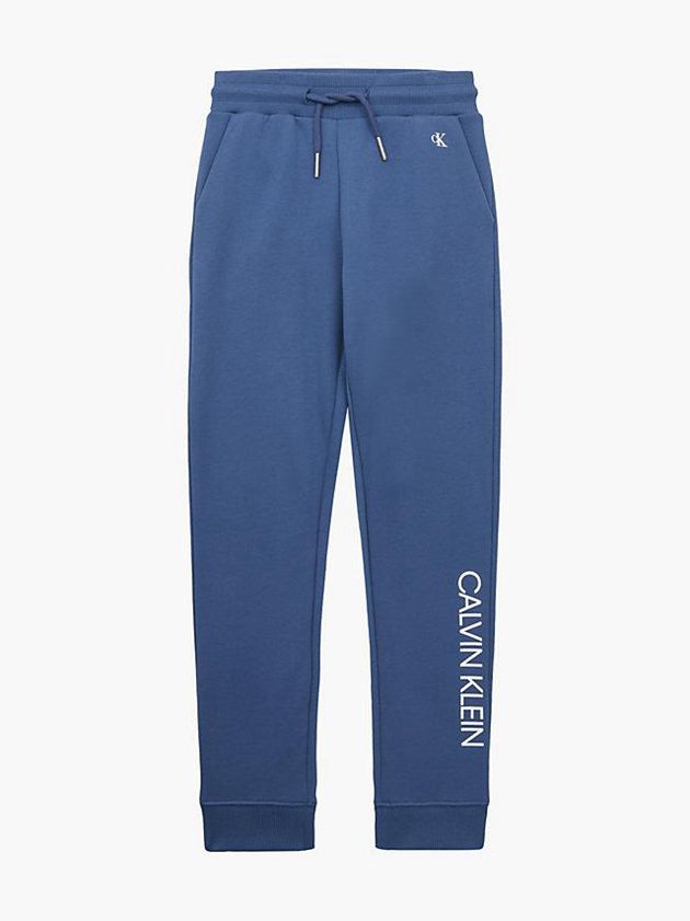 Blue Calvin Klein Unisex Slim Boys's Joggers | ZOCV-89145