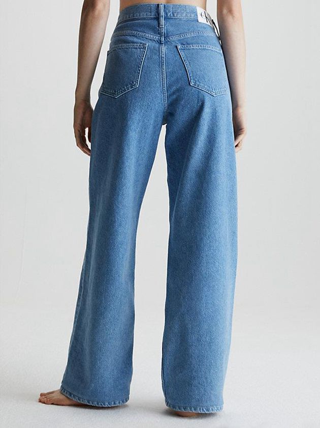 Blue Calvin Klein Wide Leg Women Jeans | NBRI-56782