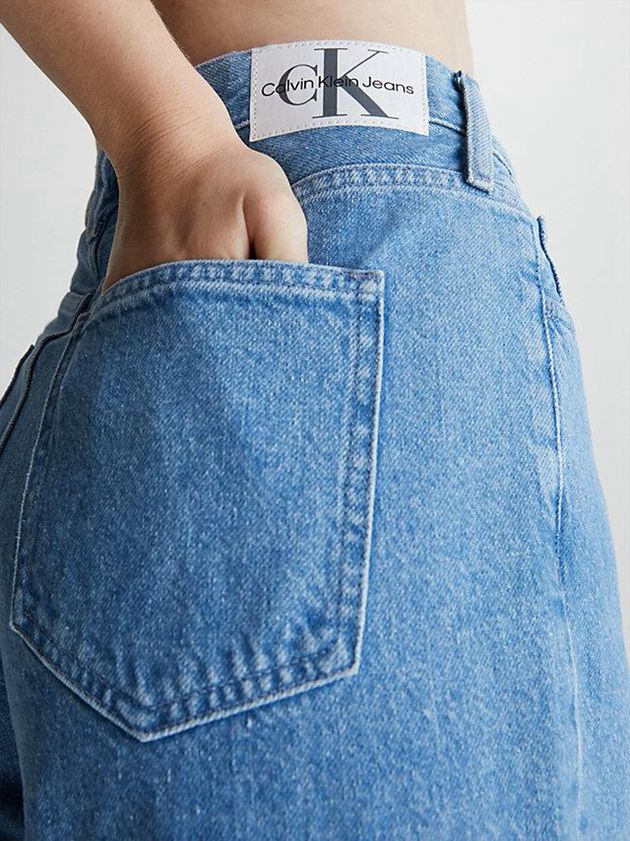 Blue Calvin Klein Wide Leg Women Jeans | NBRI-56782
