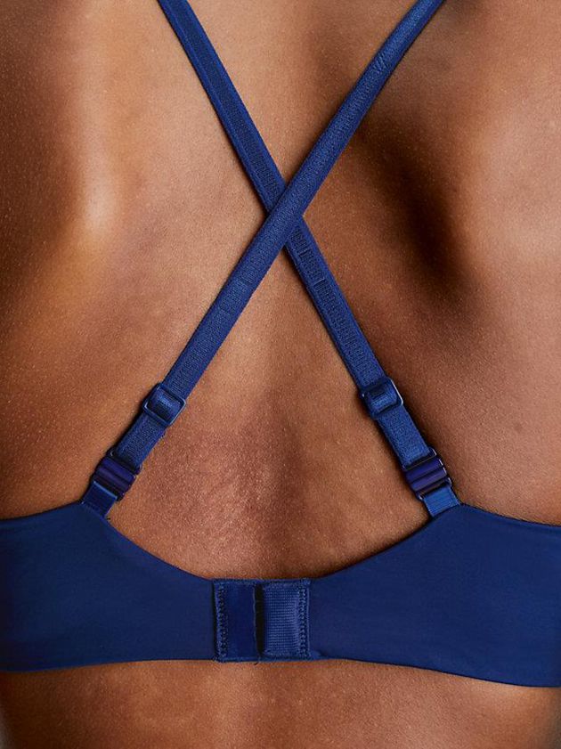 Blue Calvin Klein Wireless Push-Up - Seductive Comfort Women Bra | LKNH-02831