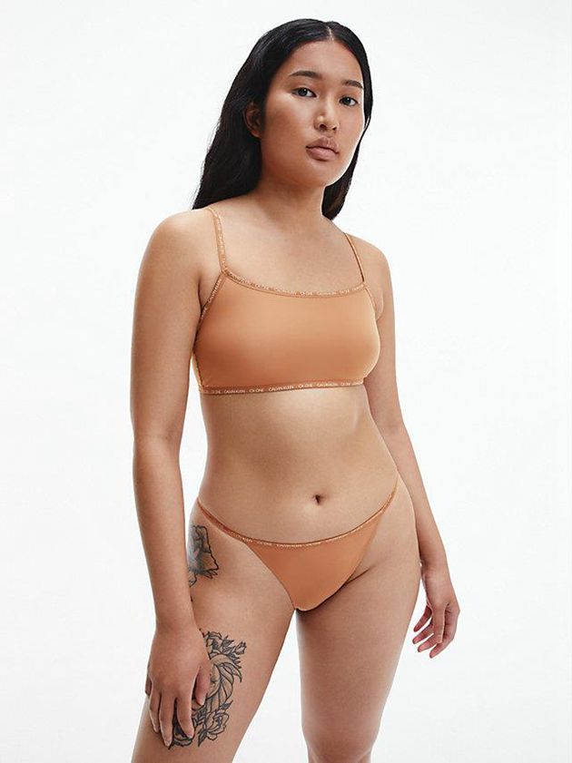 Brown Calvin Klein 2 Pack - CK One Women Thong | CGMX-92786