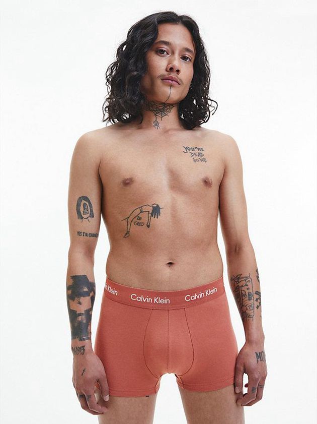 Brown Calvin Klein 3 Pack Low Rise - Cotton Stretch Men Briefs | RZED-38029