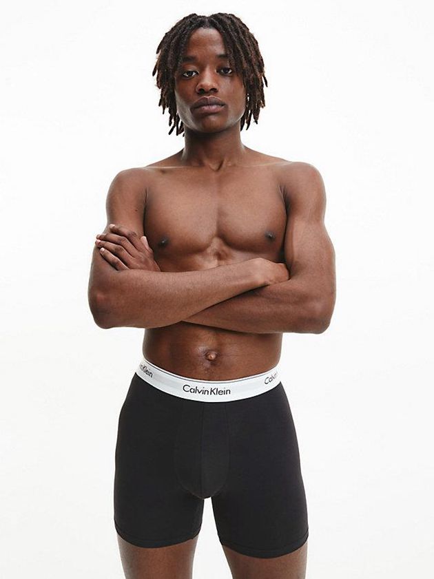 Brown Calvin Klein 3 Pack - Modern Cotton Men Briefs | XGZK-05263