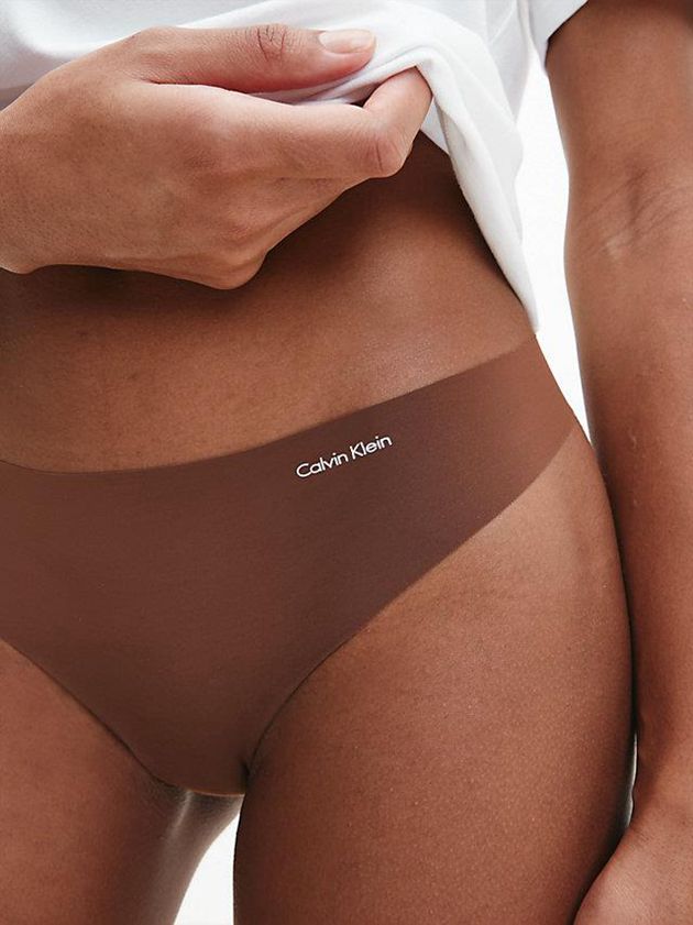 Brown Calvin Klein 5 Pack - Invisibles Women Thong | QRIN-35209