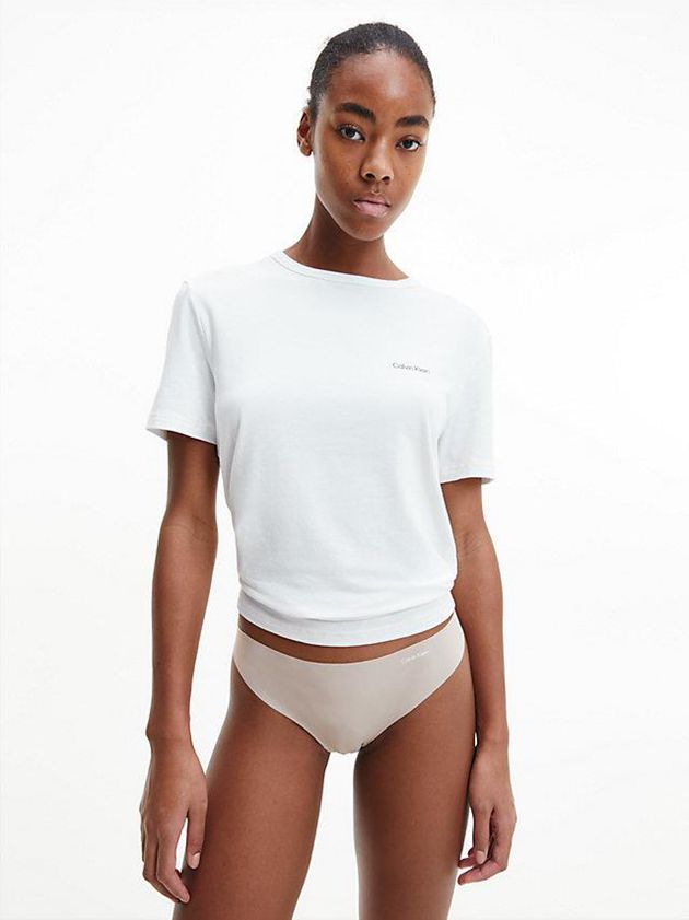 Brown Calvin Klein 5 Pack - Invisibles Women Thong | QRIN-35209