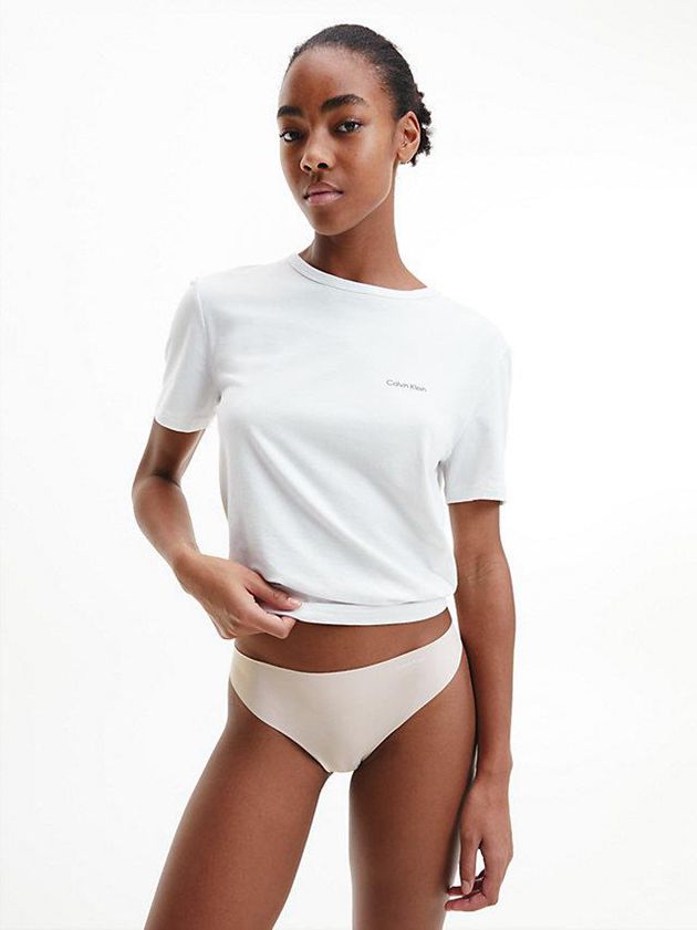 Brown Calvin Klein 5 Pack - Invisibles Women Thong | QRIN-35209