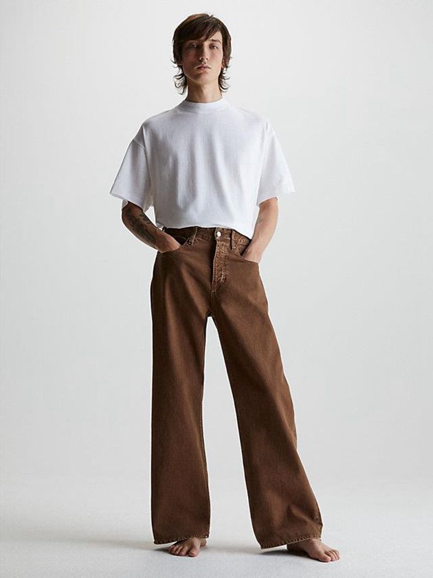 Brown Calvin Klein 90's Loose Men Jeans | SJYB-69158