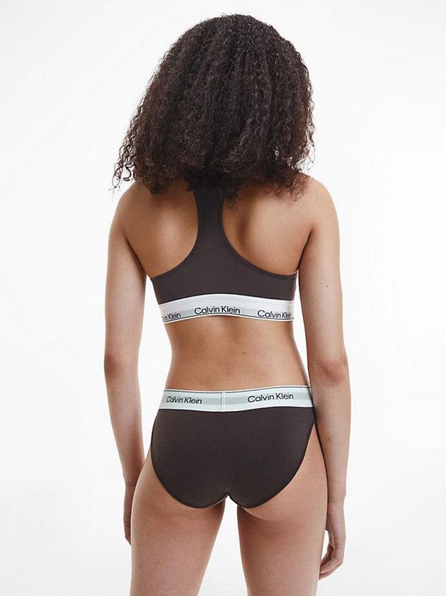 Brown Calvin Klein Bikini - Modern Cotton Women Briefs | VRMB-07983