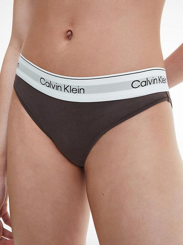 Brown Calvin Klein Bikini - Modern Cotton Women Briefs | VRMB-07983