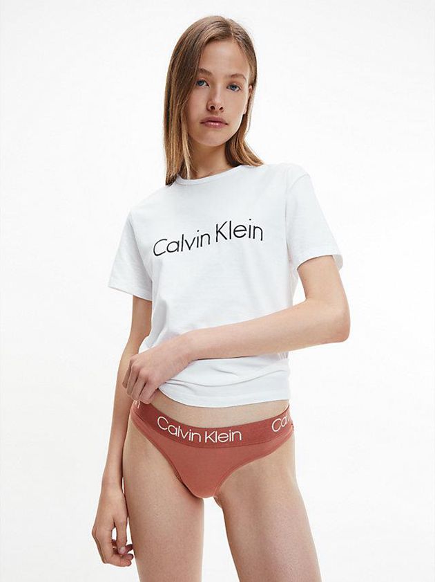 Brown Calvin Klein Body Women Thong | UZYS-58026