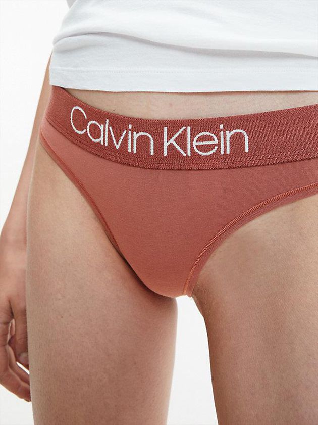 Brown Calvin Klein Body Women Thong | UZYS-58026