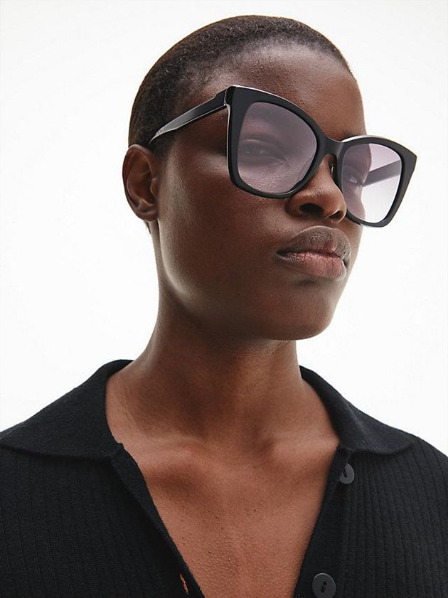 Brown Calvin Klein Butterfly Women Sunglasses | CLOP-20538