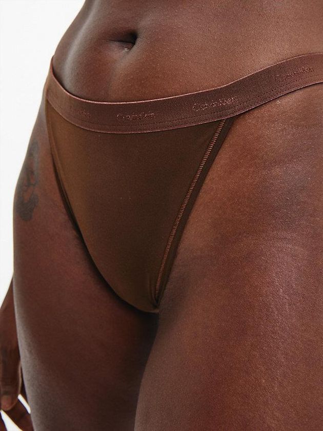 Brown Calvin Klein Form To Body Women Thong | LOCX-05268
