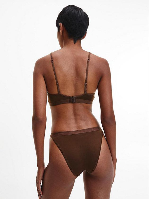 Brown Calvin Klein Form To Body Women Thong | LOCX-05268