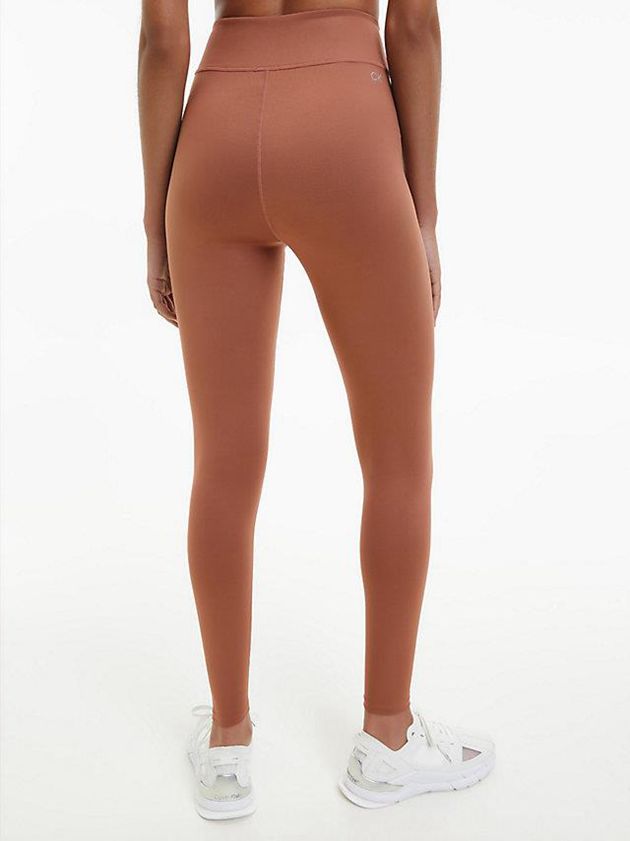 Brown Calvin Klein Gym Women Leggings | YBOM-13985
