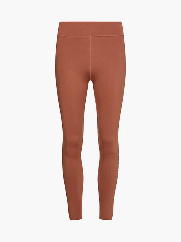 Brown Calvin Klein Gym Women Leggings | YBOM-13985