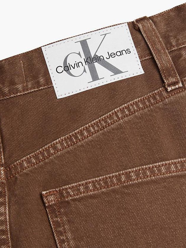 Brown Calvin Klein High Rise Relaxed Women Jeans | RXKQ-87264