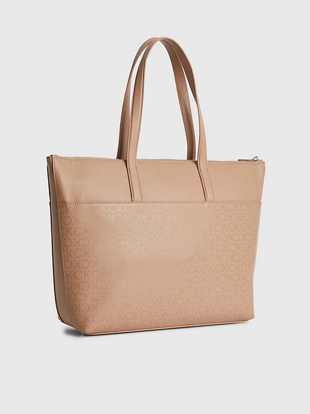 Brown Calvin Klein Large Recycled Tote Women Bags | VCMI-63540