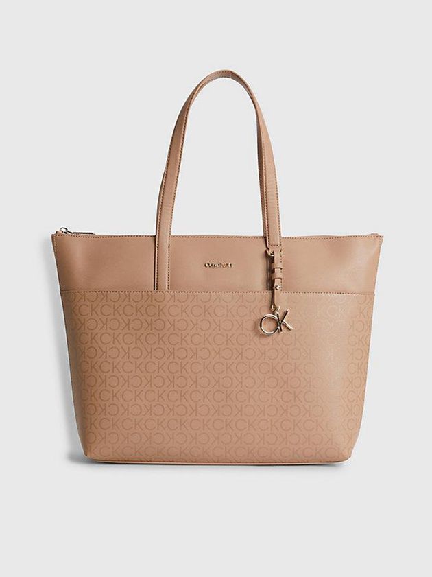 Brown Calvin Klein Large Recycled Tote Women Bags | VCMI-63540