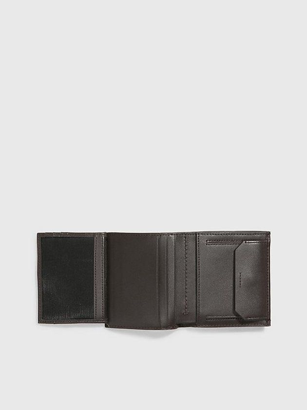 Brown Calvin Klein Leather Rfid Billfold Men Wallet | MDFH-43250
