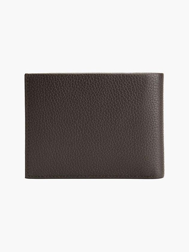 Brown Calvin Klein Leather Rfid Trifold Men Wallet | WLTB-98146