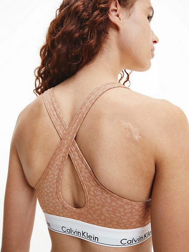 Brown Calvin Klein Lift - Modern Cotton Women Bra | ZWHG-70986